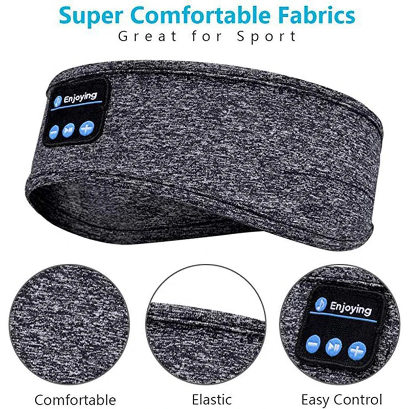 Factory Price Travel Music Handsfree Eye Mask Headsets Blue Tooth Sports Earphones Bulututh Wireless Headset Sleep Headphones
