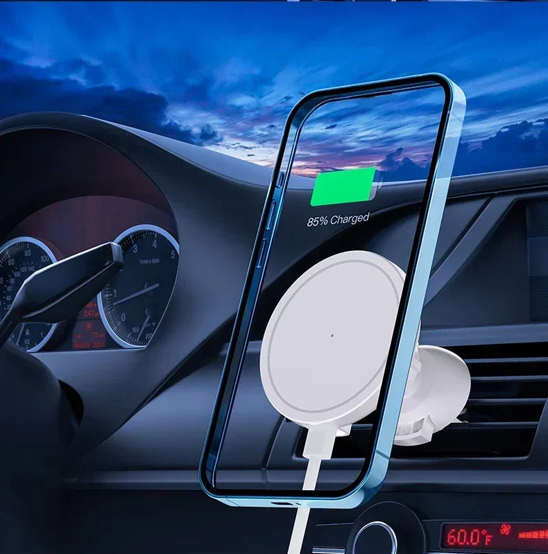 VIKEFON – chargeur magnétique sans fil pour voiture, pour iPhone 12 13 14 15 pro max, support de téléphone pour grille d'aération, charge rapide pour voiture