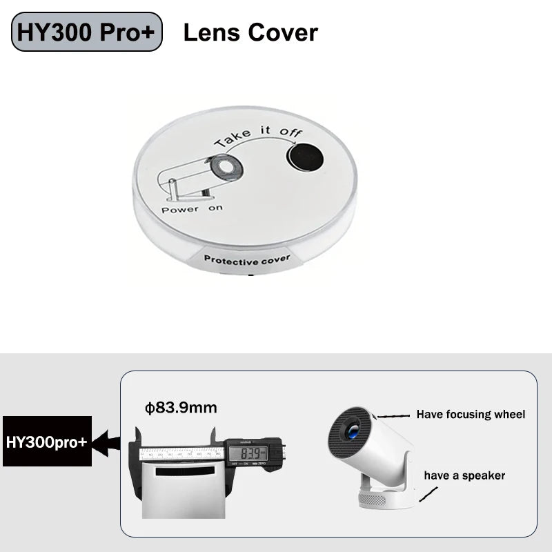 DITONG couvercle d'objectif de projecteur éviter la poussière protecteur d'objectif pour Magcubic HY300Pro + HY300Ultra accessoires de projecteur
