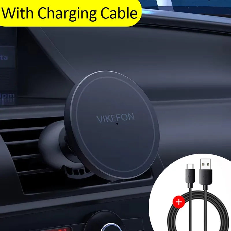 VIKEFON – chargeur magnétique sans fil pour voiture, pour iPhone 12 13 14 15 pro max, support de téléphone pour grille d'aération, charge rapide pour voiture