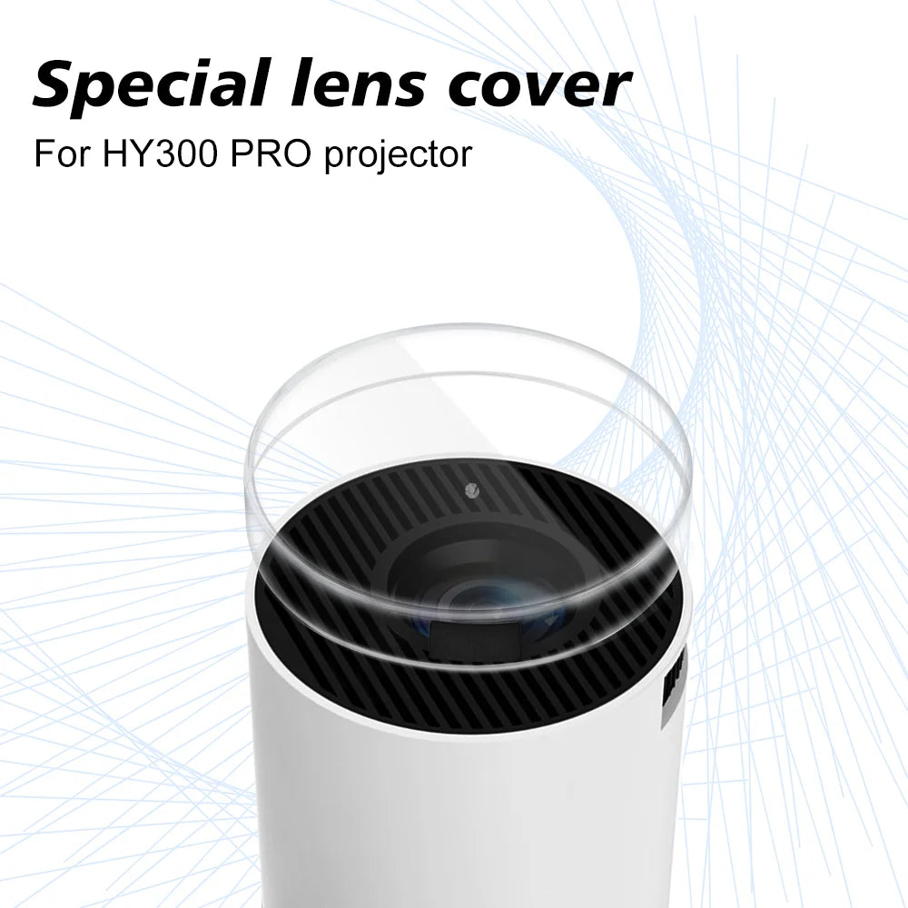 La protection de l'objectif du projecteur HY300PRO empêche la poussière d'entrer dans l'objectif, convient aux projecteurs cylindriques HY300Pro.