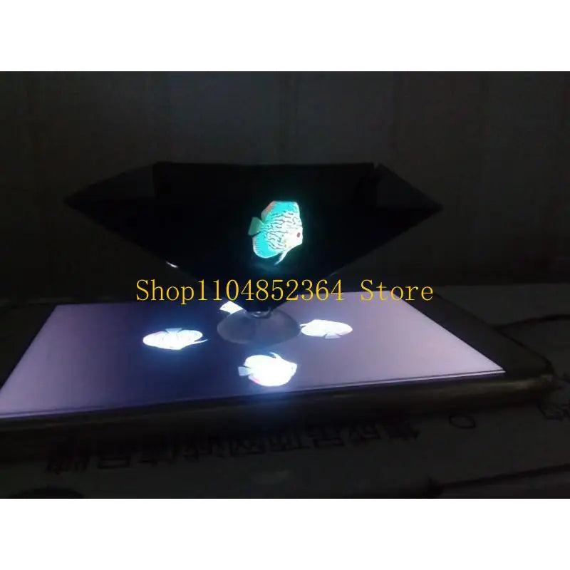 Smartphone Projecteur d'hologramme 3D Images à 360 degrés Supports projecteur 3D Projecteur py-ramide N'importe quel smartphone