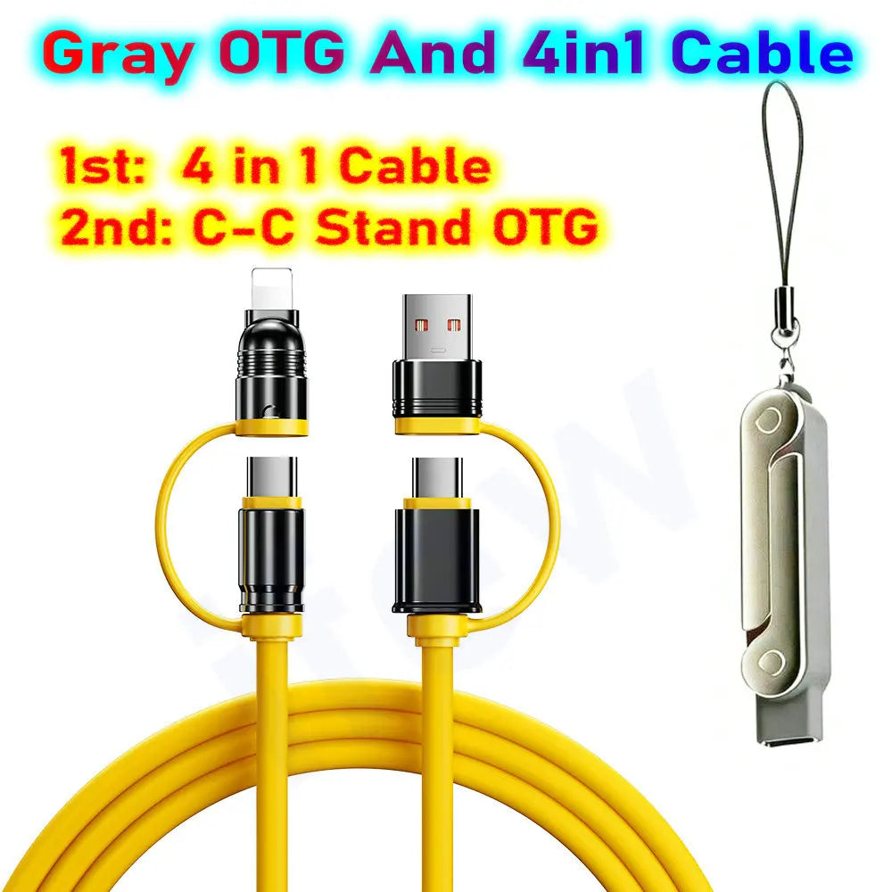 Câble USB-C 2M Pliable + Adaptateur 6A