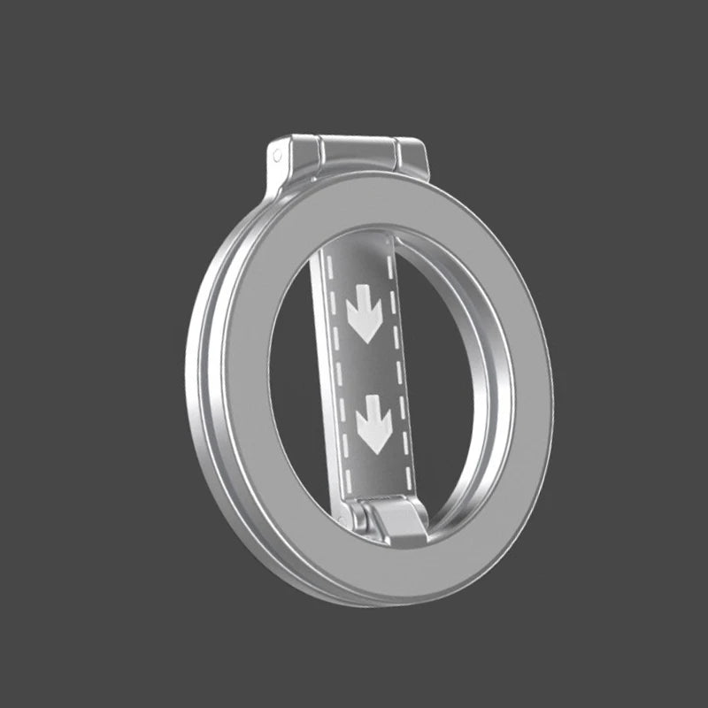 Mobile Phone Magnetic Finger Ring Holder for Magsafe Double sided Super Magnet Support Foldable Portable for iPhone17 16 Samsung