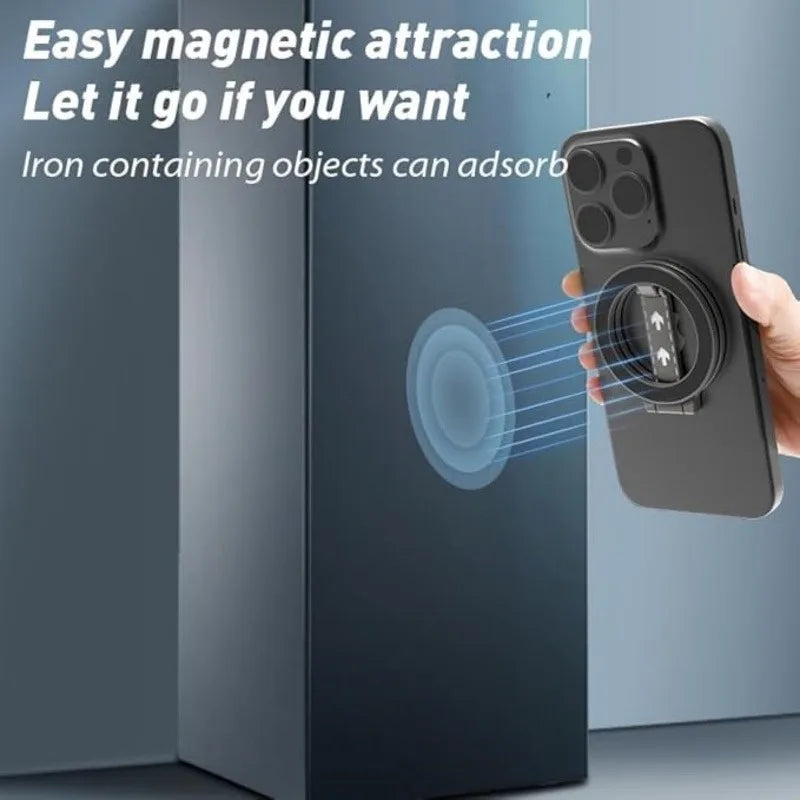 Mobile Phone Magnetic Finger Ring Holder for Magsafe Double sided Super Magnet Support Foldable Portable for iPhone17 16 Samsung